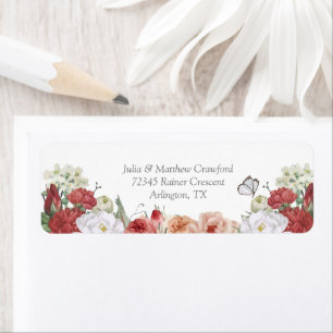 Wildflower Baby in Bloom Return Address Label