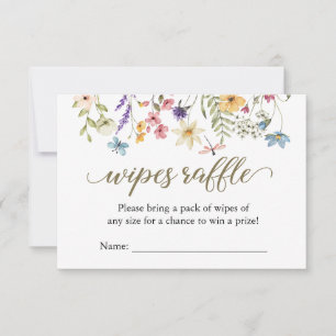 Wildflower Baby In Bloom Wipes Raffle Card