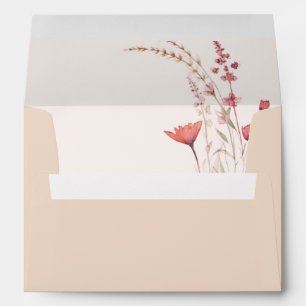 Wildflower Baby Shower Boho Terracotta  Envelope