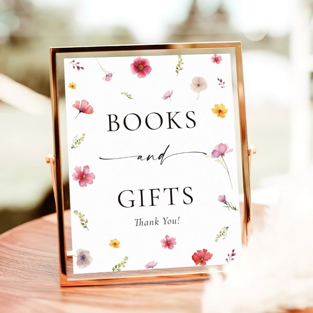 Wildflower Baby Shower Books and Gifts Poster (Creator Uploaded)