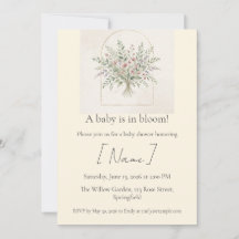 Wildflower Baby Shower, Editable