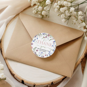 Wildflower Baby Shower Favour Tag