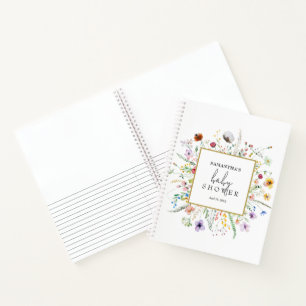 Wildflower Baby Shower Guest Book