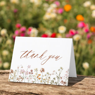 Wildflower Baby Shower In Bloom Thank You Card
