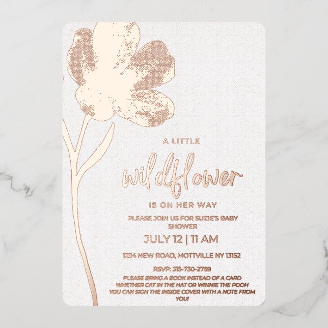 Wildflower Baby Shower Initiation  (Front)