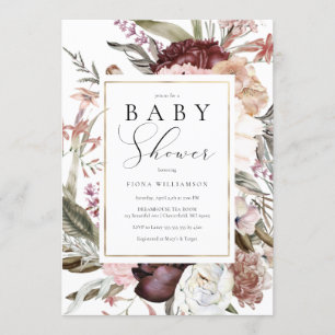 Wildflower Baby Shower Invitation