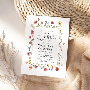 Wildflower Baby Shower Invitation