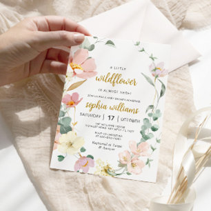 Wildflower Baby Shower Invitation