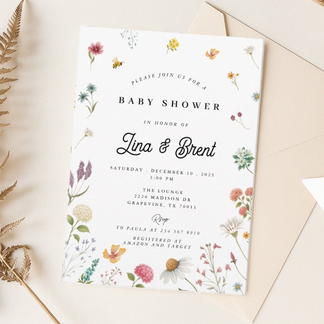 Wildflower Baby Shower Invitation (Creator Uploaded)