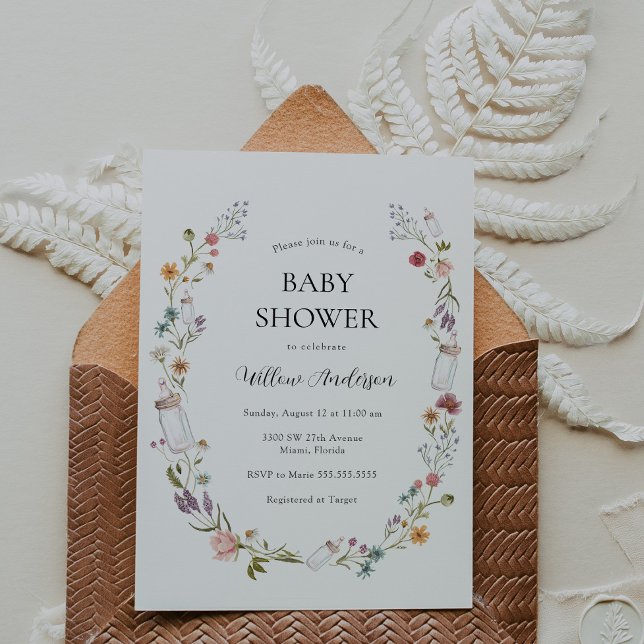 Wildflower Baby Shower Invitation (Creator Uploaded)