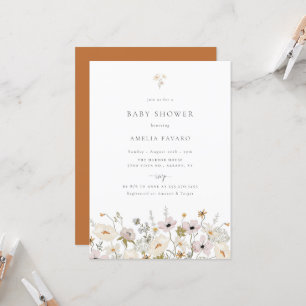 Wildflower Baby Shower Invitation