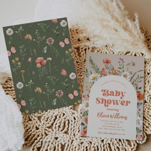 Wildflower Baby Shower Invitation | Wild Baby (Creator Uploaded)