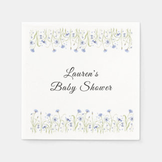Wildflower Baby Shower Napkin