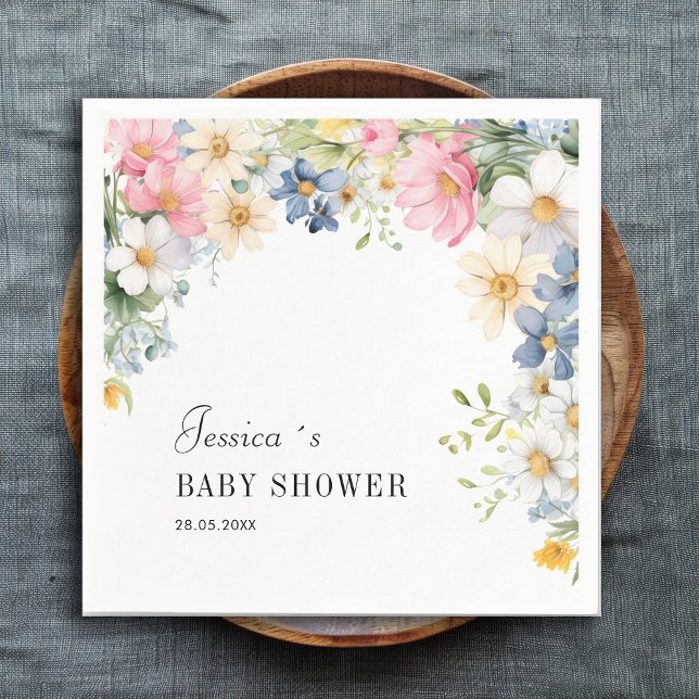 Wildflower, Baby Shower Napkins (Creator Uploaded)