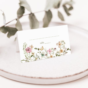 Wildflower Baby Shower Place Card