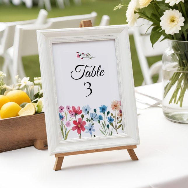 Wildflower Baby Shower Table Numbers (Creator Uploaded)