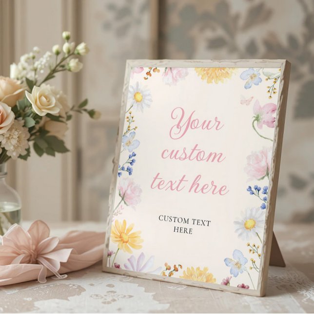 Wildflower Baby Shower Table Sign (Creator Uploaded)