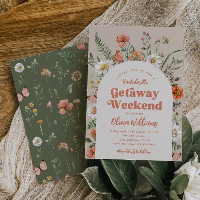 Wildflower Bachelorette Weekend Invitation (Creator Uploaded)