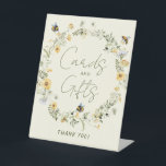 Wildflower Bee Bridal Shower Cards and Gifts Sign<br><div class="desc">Love in Bloom! Place this sign at your Cards and Gifts bridal shower table. Easily edit the information to create a unique bridal shower sign.  

See the entire Wildflower Bee Love in Bloom collection for more matching items!</div>