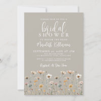 Wildflower Beige Bridal Shower