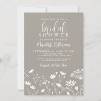 Wildflower Beige Bridal Shower