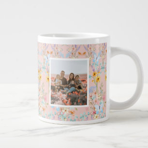 Wildflower Best Nana Watercolor Photo Mothers Day Large Coffee Mug