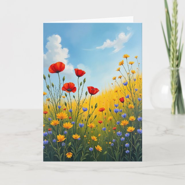 Wildflower Birthday Card (Front)