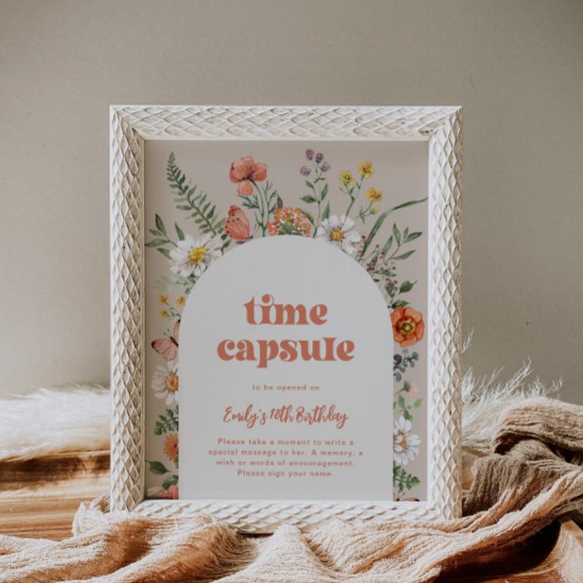 Wildflower Birthday Time Capsule Sign (Creator Uploaded)