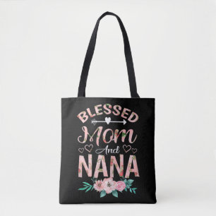 Wildflower Blessed To Be Called Nana Christmas Tote Bag