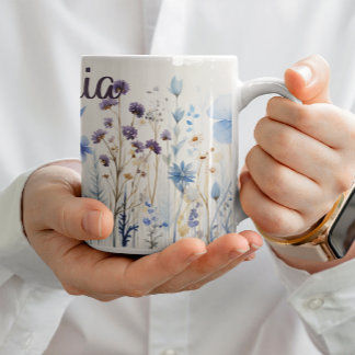 🌸🎨Wildflower Bliss Watercolor🌼🍃 Coffee Mug