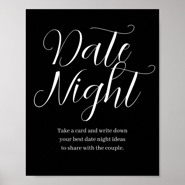 Wildflower Bloom Date Night Idea Sign  Date Night (Front)