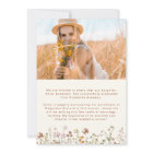 Wildflower Bloom Graduation Photo Announcement