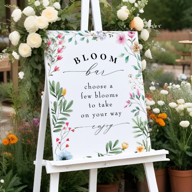 Wildflower Bloom or Flower Bar Sign (Creator Uploaded)