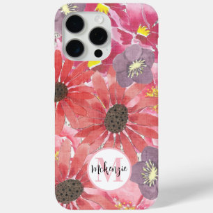 Wildflower Bloom Watercolor Floral Pattern  iPhone 15 Pro Max Case