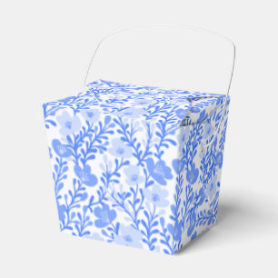 Wildflower Blue Blooms Floral  Baby Shower Custom  Favour Box