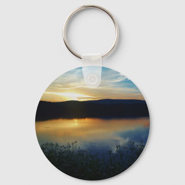 Wildflower, Blue sunset Key Ring (Front)