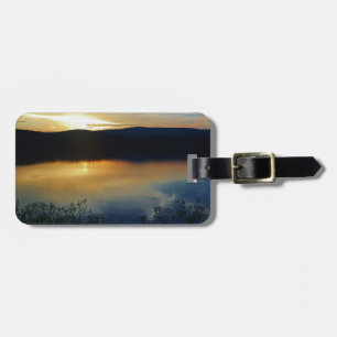 Wildflower, Blue sunset Luggage Tag