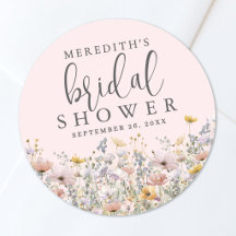 Wildflower Blush Pink Bridal Shower