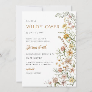 Wildflower Boho Baby Shower Bundle Invitation
