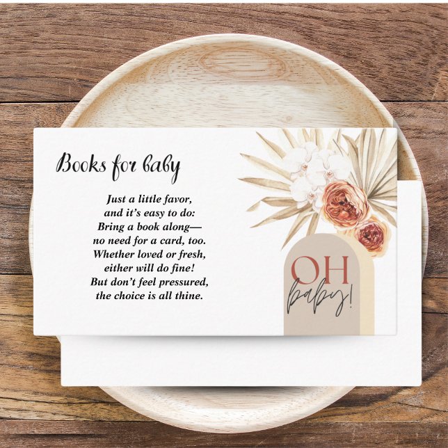 Wildflower Boho Baby Shower Enclosure Card Floral (Wildflower Boho Baby Shower Enclosure Card Floral)