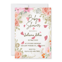 Wildflower Boho Baby Shower Invitation