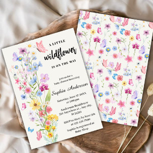 Wildflower Boho Baby Shower Invitation