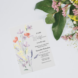 Wildflower Boho Baby Shower Invitation
