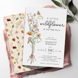 Wildflower Boho Baby Shower Invitation Small