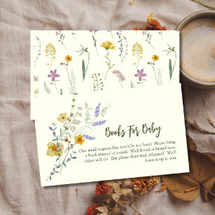 Wildflower boho books for baby enclosure card