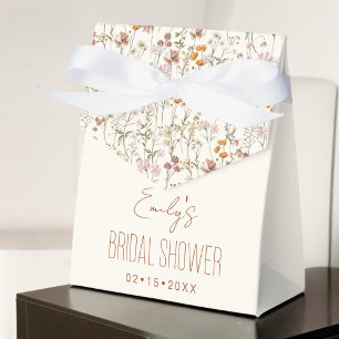 Wildflower Boho Bridal Shower In Bloom Garden Favour Box