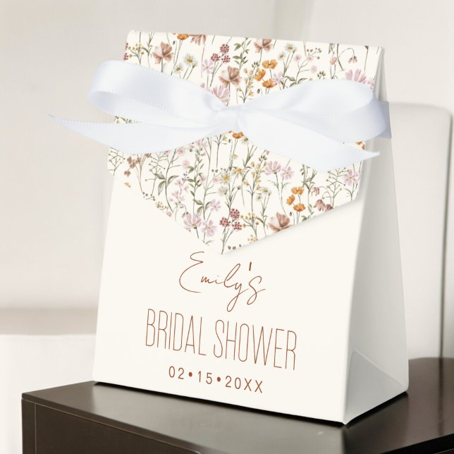 Wildflower Boho Bridal Shower In Bloom Garden Favour Box (Creator Uploaded)