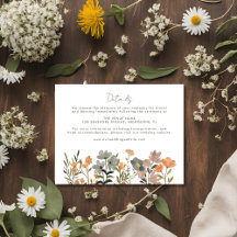 Wildflower Boho Fall Wedding Details