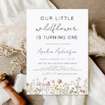 Wildflower Boho First Birthday Garden Invitation<br><div class="desc">Elevate your event with our exquisite Wildflower Boho Chic First Birthday Invitation, now available for purchase. This enchanting invitation captures the essence of celebration with its light tones and whimsical wildflower design. Crafted to perfection, it promises to set the tone for a memorable event. The intricate details and boho-chic flair...</div>