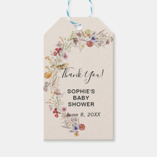 Wildflower Boho Garden Baby In Bloom Gift Tags